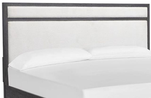 Magnussen Home® Merrifield Merino Pearl/Raisin Black Queen Upholstered Panel Headboard-0