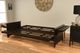 Kodiak Furniture Phoenix Linen Stone/Espresso Queen Futon with Mattress-3