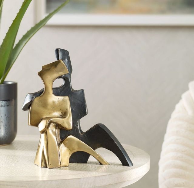 Uttermost® Affection 2-Piece Bronze/Gold Sculpture Set-2