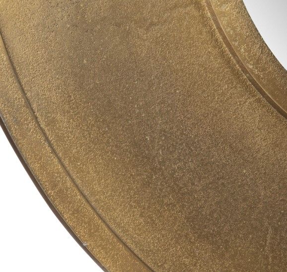 Uttermost® Axel Antique Brass Round Mirror-4