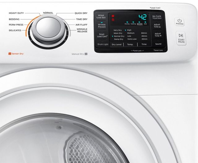 Samsung 7.5 Cu. Ft White Electric Dryer-3