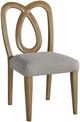 Bernards Calia Brown/Gray Carved Back Dining Side Chair-0