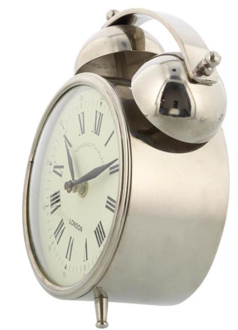 Deco Marche Silver Bell Style Clock-1