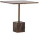 Dovetail Furniture Kasen Antique Brass Bistro Table with Green Base-0