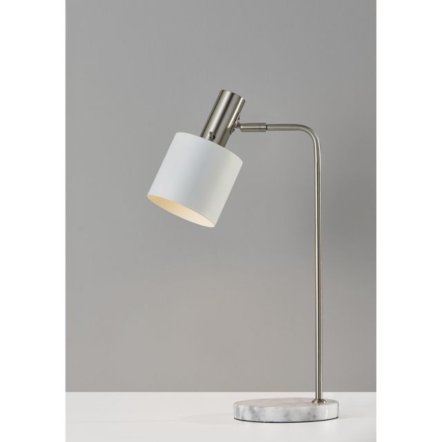 Adesso® Emmett White Desk Lamp-1