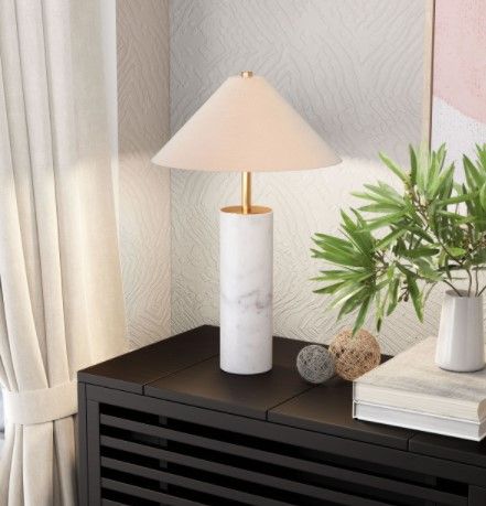 Zuo® Modern Ciara Beige/White Table Lamp-2