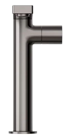 KOHLER® Composed® Vibrant Titanium Tall Single-Handle Bathroom Sink Faucet with Cylindrical Handle-1