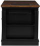 Powell® Penda Black Kitchen Island with Stools-5