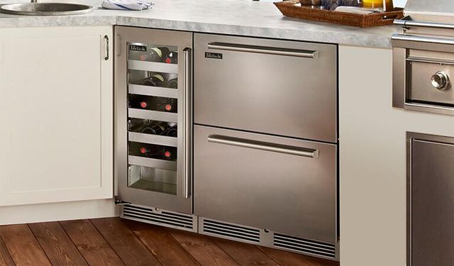 Perlick® Signature Series 2.8 Cu. Ft. Stainless Steel Outdoor Wine Cooler-1