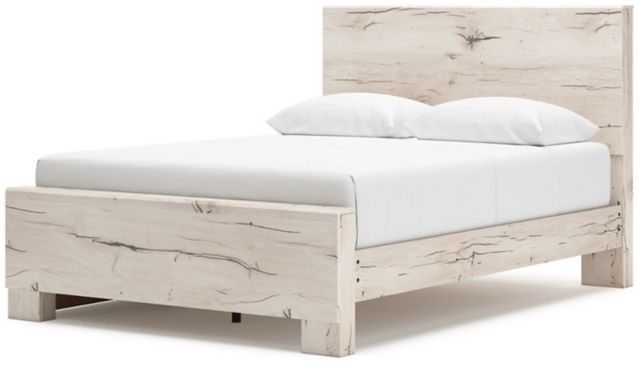 Benchcraft® Lawroy Light Natural Queen 2-Drawer Storage Panel Bed-4