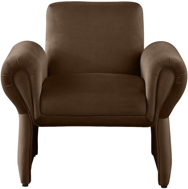 Meridian Furniture Fleurette Brown Velvet Accent Chair-1