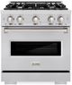 ZLINE Classic 30" Stainless Steel Pro Style Dual Fuel Range-0