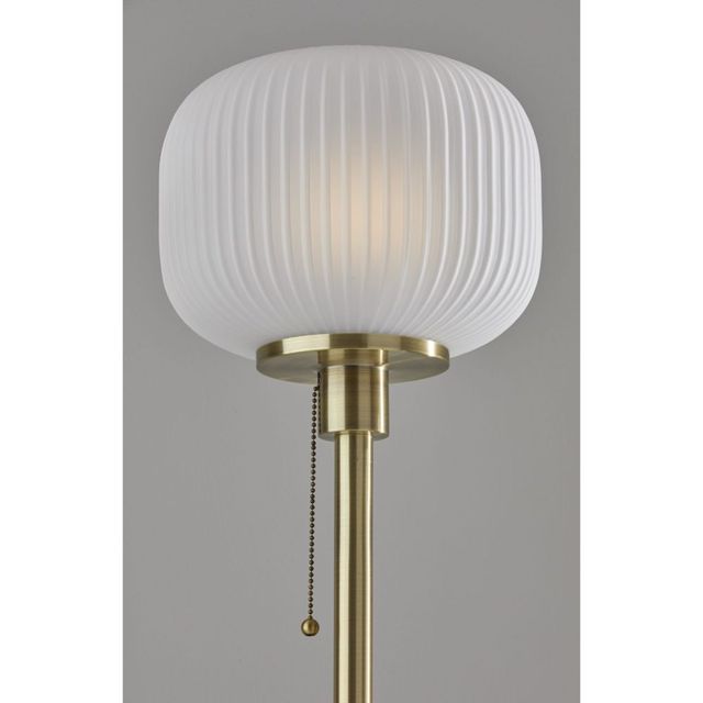 Adesso® Hazel Antique Brass Floor Lamp-2