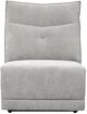 Mazin Furniture Tesoro Mist Gray Armless Reclining Chair-0