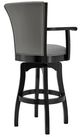 Armen Living Raleigh Gray 26" Arm Swivel Counter Stool-2