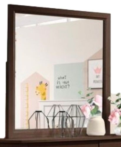 Elements International Sami Espresso Youth Dresser with Mirror-2
