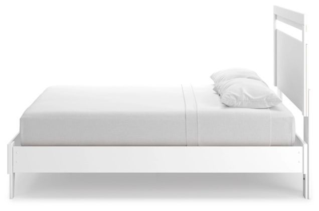 Signature Design by Ashley® Flannia White Queen Panel Platform Bed-1