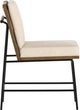 Four Hands Crete Amber Oak/Savile Flax Dining Side Chair-3