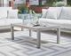 Signature Design by Ashley® Moonlight View Gray Aluminum/Stone Outdoor Cocktail Table-3