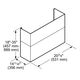 Thermador® 21" Stainless Steel Telescopic Duct Cover for Professional Chimney Wall Hood-1