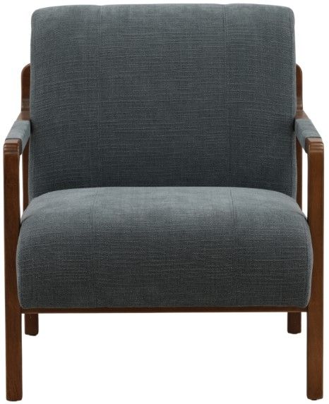 Dovetail Furniture Jordi Brown/Sepulveda Blue Occasional Chair-1