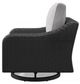Signature Design by Ashley® Beachcroft Black/Light Gray Fabric/Resin Outdoor Swivel Lounge Chair-3