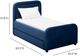 TOV Furniture Briella Navy Twin Trundle Bed-2