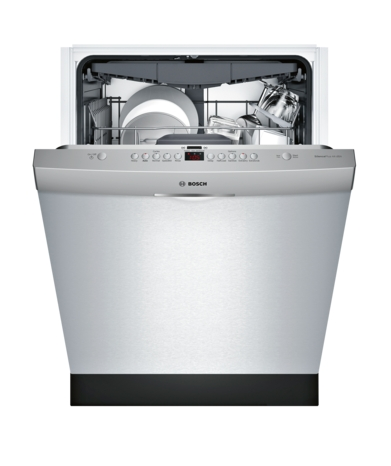 Bosch® 300 Series 24" Stainless Steel Top Control Built In Dishwasher-1