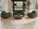 International Furniture Direct Mita Olive Arm Chair-1