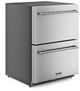 Thor Kitchen® 24" 3.36 Cu. Ft. Fingerprint Resistant Stainless Steel Built-In or Freestanding Freezer Drawers-1
