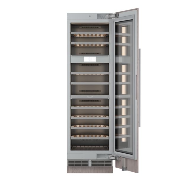 Thermador Freedom® 24-Inch Freedom® Panel-Ready Built-In Wine Column with Storage-1