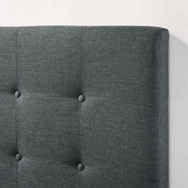Intercon Addyson Gunmetal Queen Upholstered Panel Bed-3