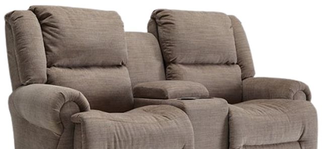 Best® Home Furnishings Customizable Field & Stream Home Genet Manual Space Saver® Reclining Loveseat with Console-1