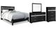 Signature Design by Ashley® Starberry 4-Piece Black Queen Panel Bed Set-0