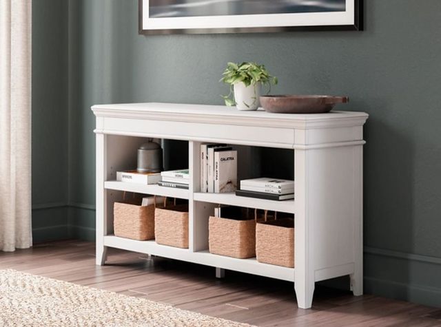 Long dining sideboard along a wall Long dining sideboard along a wall