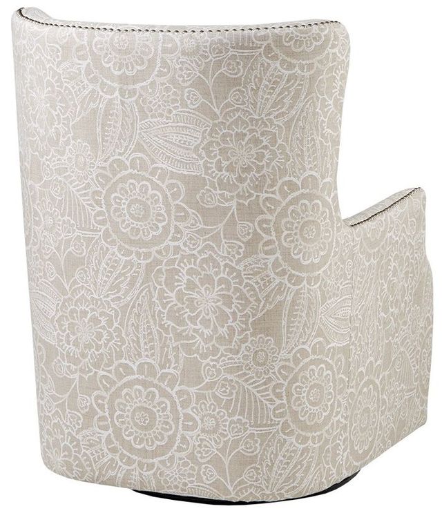 Olliix by Madison Park Cream Ella Swivel Glider Chair-3