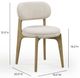 TOV Furniture Carnation Cream Dining Side Chair-2