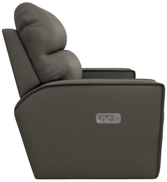 La-Z-Boy® Maddox Dove Gray Power Reclining Chair and a Half with Headrest and Lumbar-2