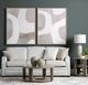 Crestview Collection Caldwell 2-Piece Gray-White Wall Art Set-1