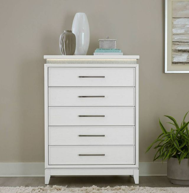 Liberty Furniture Reflections Pearl White Chest-1