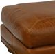 USA Premium Leather Furniture 9055 Alligator/Brandy Ottoman-2