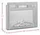 Elements International Brice Black 23" Fireplace Inserts-2