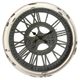 Crestview Collection Real Time Distressed Dark Brown/White Wall Clock-0