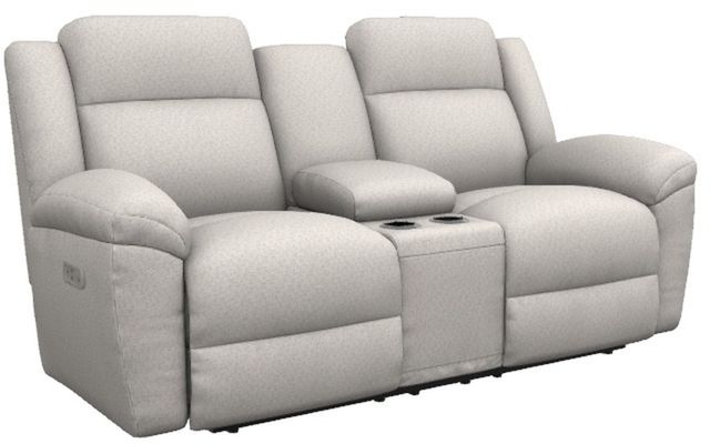 La-Z-Boy® Joel Chalk Power Reclining Loveseat with Console and Headrest-0