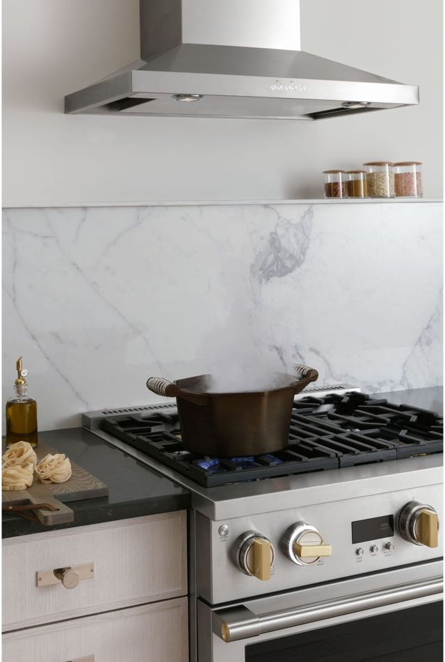 Monogram® Statement Collection 30" Stainless Steel Pro Style Natural Gas Range-8