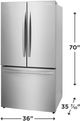 Frigidaire® 36 in. 28.8 CF Smudge-Proof® French Door Refrigerator-2