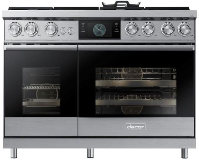 Dacor® Contemporary 48" Stainless Steel Pro Dual-Fuel Steam Range-0