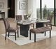 Crown Mark Vega Black/Brown Dining Side Chair-1