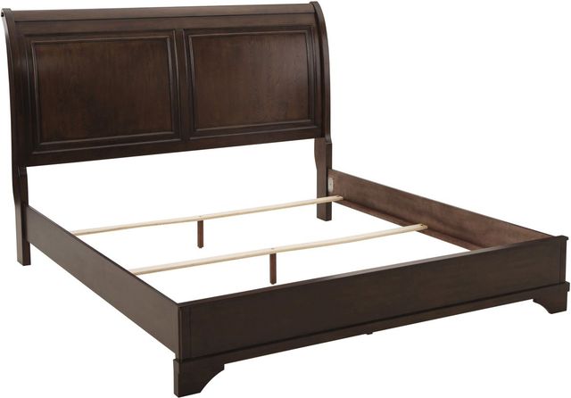 Signature Design by Ashley® Brookbauer Rustic Queen Sleigh Bed-2