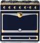 La Cornue CornuFé 90 Albertine 36" Goodwood Blue Pro Style Dual Fuel Range with Brushed Brass Trim-0